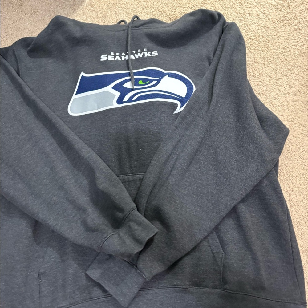 Majestic Seattle Seahawks Gray Hoodie